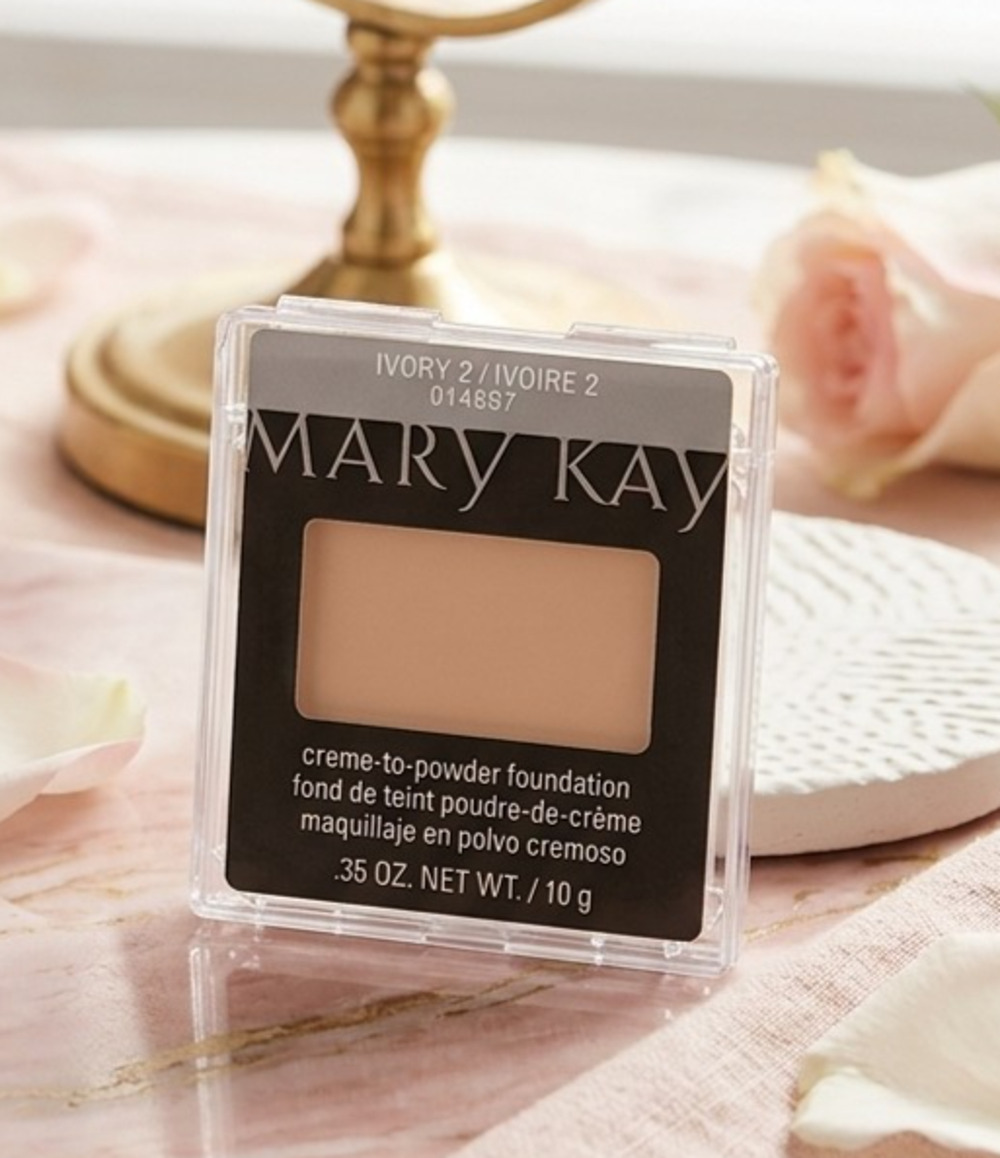 Mary Kay Creme to Powder Foundation Ivory 2 014697 New DISCONTINUED